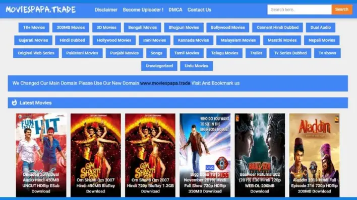Moviespapa 2022- Site To Watch 300MB, 720p Movies HD